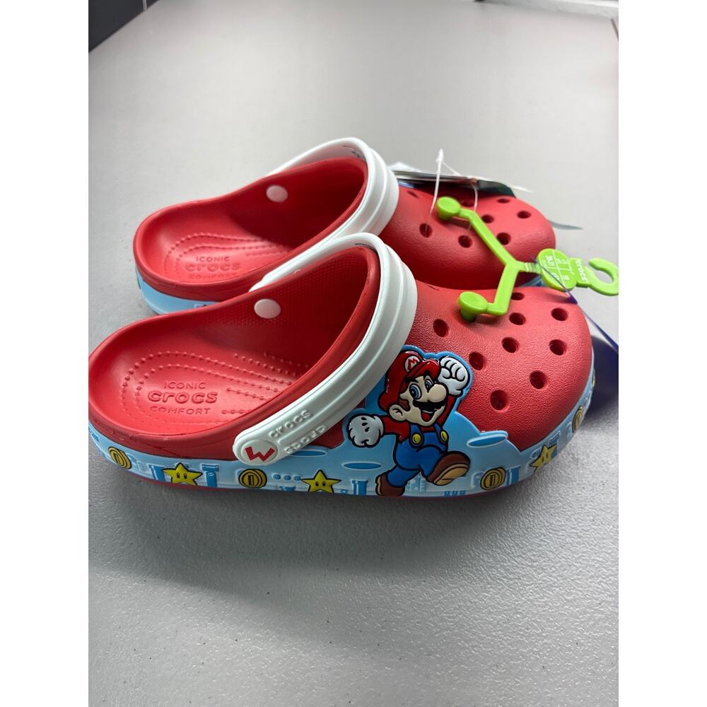 New Limited edition Super Mario Light-Up Crocs Kids Size 13c c13